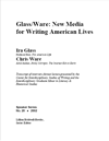 Glass/Ware: New Media for Writing American Lives